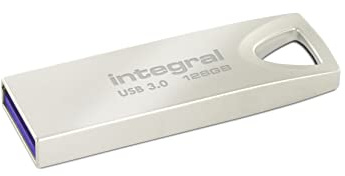 Integral 128GB USB Memory 3.2 Gen 1 Flash Drive Fusion Metal Casing up to 110MB/s