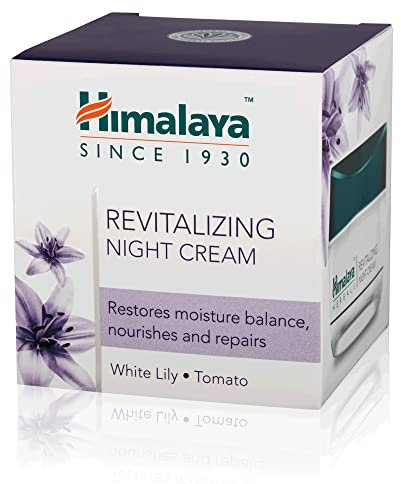 Himalaya Herbals Revitalizing Night Cream to Boosts Skin Oxygen, Removes Dullness, Dark Spots, Uneven Skin Tone, Replenishes Skin Moisture Overnight, Non-Oily Face Cream -50g