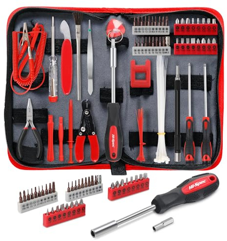Hi-Spec 56pc Electronics Repair & Opening Tool Kit Set for Laptops, Devices, Computers, PC Building & Gaming Accessories. Precision Small Screwdrivers with Pry Tools