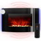 Klarstein Lausanne Elektrokamin - Kamin elektrisch, Elektro Kamin mit Flammensimulation, LED, geräuscharm, Dimm-Funktion, Fernbedienung, Wandmontage, 1000/2000 W Leistung, horizontal, schwarz