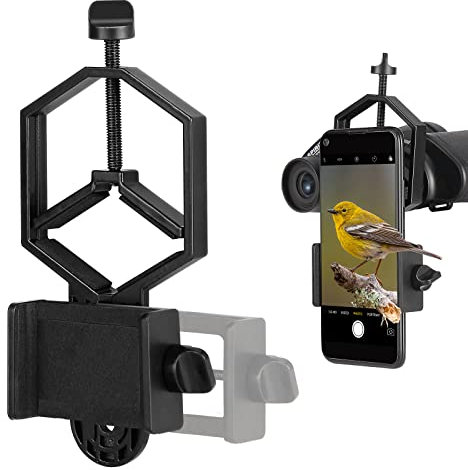 SOLOMARK Grand Format Universel Adaptateur de téléphone pour Appareil Photo spective/télescope/Microscope/Jumelles Ajustement oculaire diamètre 32 à 62 mm