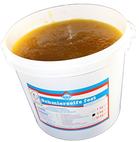 Wasserrose® 5 kg SCHMIERSEIFE GOLDSCHMIERSEIFE GELB FEST UNIVERSAL Made IN Germany