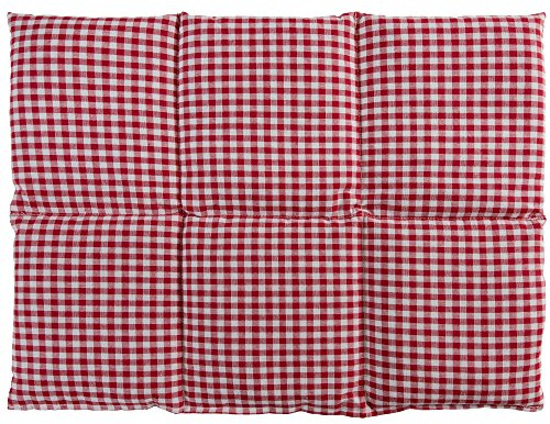 6-kammarkudde | 15,75 x 11,81 tum | Rödvit | Värmekudde | Kornkudde Cherry stones Rött/vitt