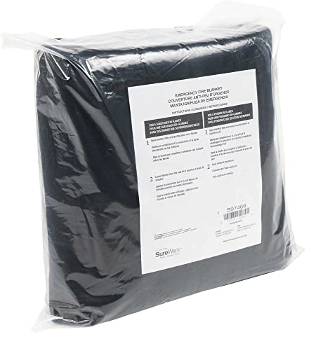 Sellstrom SoftShield Fire Blanket - Carbon Fiber Felt High Temperature Resistant - 5’ x 6’ - Replacement Blanket Only