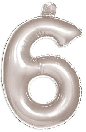 Folat 20233 Aufblasbare Zahl 6 Silber