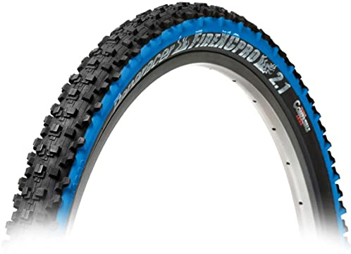 PANARACER Fire XC Pro TLC Folding MTB Tyre: Black/Blue, 26 x 2.10