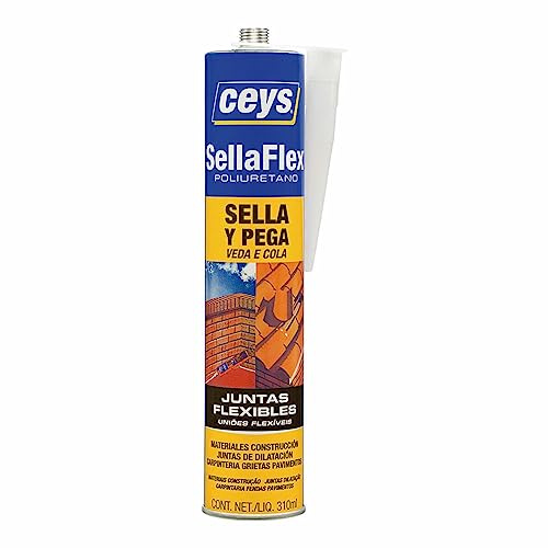 Ceys - Sellaflex poliurietano - Sella y pega - Cartucho Marrón teja - 310 ML