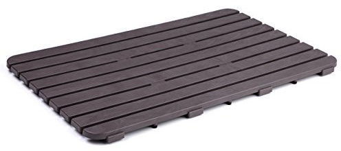 Tatay Tarima de Ducha Rectangular de plástico Resistente, Acabado Efecto Madera, con protección Anti-UVA, antidesliante, con Tacos de Goma en la Base.