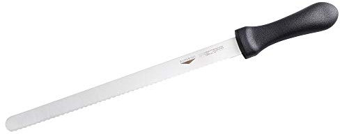 Paderno 18029-30 Coltello per Pasticceria e Torte in Acciaio Ice Hardening, Manico in Polipropilene Nero, Lunghezza Lama 30 cm, Inox