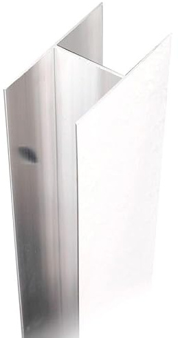 Kiamami Valentina - Profilo di Compensazione per Porta Doccia Nicchia | Adatto per Bagni Moderni | Facile da Installare | Materiali Resistenti | Lunghezza Regolabile | Finitura Cromata