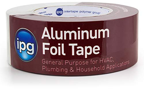 IPG Aluminum Foil Tape, 2 x 50 yd, Silver (Single Roll)