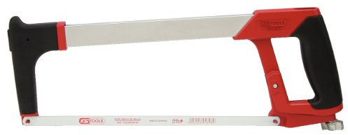 KS Tools 907.2102 - Arco de sierra de metal con dispositivo de tensión rápida, con mango blando de plástico, serrucho ligero (tamaño: 300 mm)