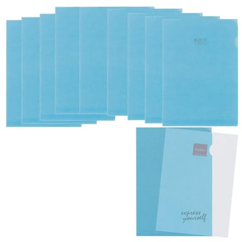 10 ELCO Sichthüllen blau glatt