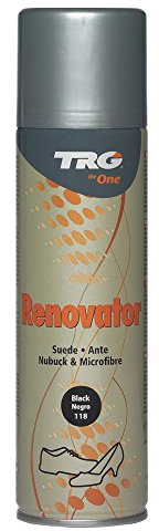 TRG Renovator Leder Spray Nubuk Microfaser Imprägnierspray 250ml (Schwarz 118)