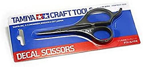 Tamiya 74031 - Decal-Schere, Schwarz