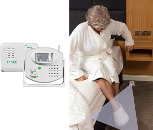 Motion Sensor and Pager, so you know when they are getting out of bed