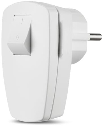 REV Winkelstecker, Stecker mit Schalter o. Kabel, max. 3680W, weiss