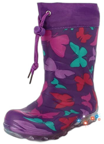 Beck M dchen Butterfly Schlupfstiefel, Violett, 29 EU