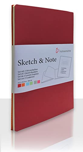 Hahnemühle Sketch & Note, Red Bundle, DIN A6, 125g/m², 20 Blatt