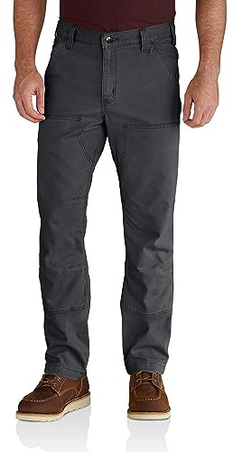 Carhartt Herren Rugged Flex® Relaxed Fit Double-Front Canvas-Arbeitshose, Shadow, W30/L32