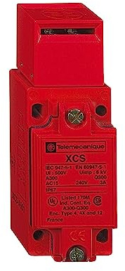 Schneider Electric XCSA702 XCSA Métal Interrupteur de Position de Sécurité, 3 Pôles, Diamètre extérieur du Câble 7-13mm, 40 mm Largeur, 114 mm Hauteur, 44 mm Profondeur, 10 A