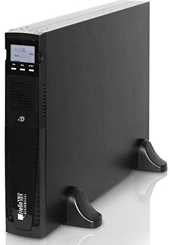 Riello Vision Dual 3000 Sistema de alimentación ininterrumpida (UPS) 9 Salidas AC 3000 VA 2700 W - Fuente de alimentación Continua (UPS) (3000 VA, 2700 W, 220 V, 240 V, 50/60 Hz, 300 J), Negro