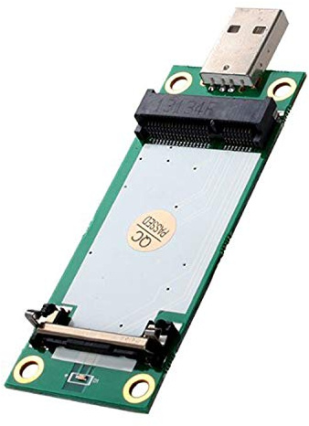 CY, adattatore da Mini PCI-E wireless WWAN a USB con slot scheda SIM, ideale per testare moduli