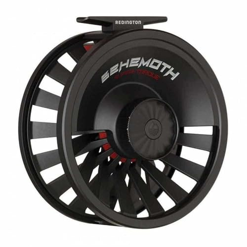 Redington Behemoth Fly Fishing Reel, Multipurpose Fly Reel for Freshwater and Saltwater, Large Arbor and Adjustable Drag, Black, 7/8
