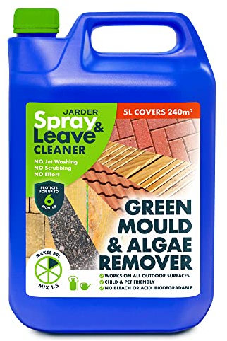 5 Litre Concentrate Spray & Leave Cleaner - Patio Fencing Decking - Green Mould & Algae Killer