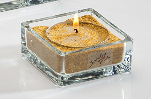 Sandra Rich Ciotola in vetro quadrato trasparente 3,5 cm Ø 8,0 x 8,0 cm