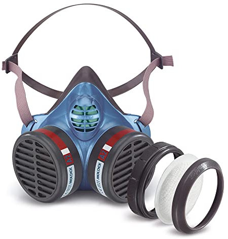 Moldex 558401 5000 Serie desechables media máscara FFA2 P3 RD, tamaño M/L