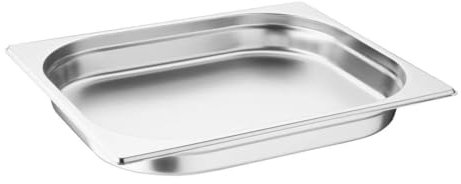 Vogue K925 Stainless Steel 1/2 Gastronorm Pan 2.5Ltr/40mm Deep Food Container, Silver