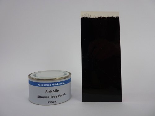 Fascinating Finishes Ltd 1 x 150ml Jet Black Anti Slip Shower Tray And Bath Paint