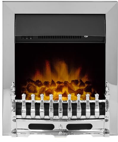 Adam Blenheim Electric Fire in Chrome