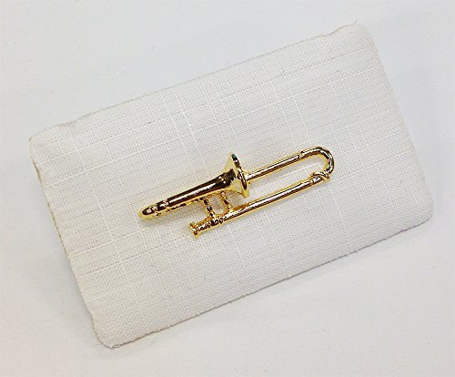 ART OF MUSIC Anstecker Posaune Gold