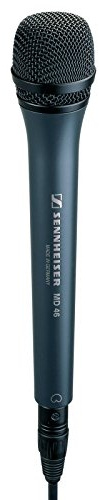 Sennheiser MD 46 - Microfono 40-18000 Hz, Uni, 350 Ohmio, 3-pin XLR-3, 49 x 49 x 250 mm, 360 g