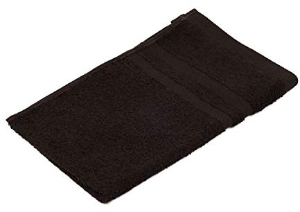 Gözze - Serviette d'invité, Lot de 4, Douce et absorbante, 100% Coton, 30 x 50 cm - Chocolat