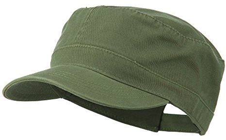 Otto Caps Garment Washed Adjustable Army Cap - Olive Green OSFM