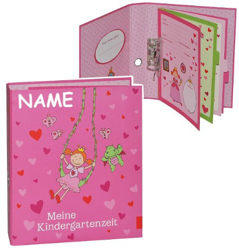 Ringbuch/Sammelordner - Meine Kindergartenzeit incl. Name - Album - Kindergarten/Dokumente A4 - Prinzessin Freunde - Photoalbum/Kinderalbum/Ordner..