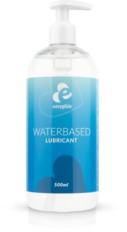 EasyGlide Lubricante a Base de Agua - Lubricantes Sexuales Estimulantes - No Pegajoso, Apto para Preservativos y Seguro para Usar con Juguetes Sexuales - 500 ml