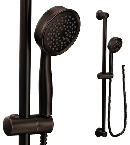 Moen Eco-Performance Oil-Rubbed Bronze Detachable Handheld Showerhead with 69-Inch-Long Hose Featuring 24-Inch Slide Bar, 3668EPORB