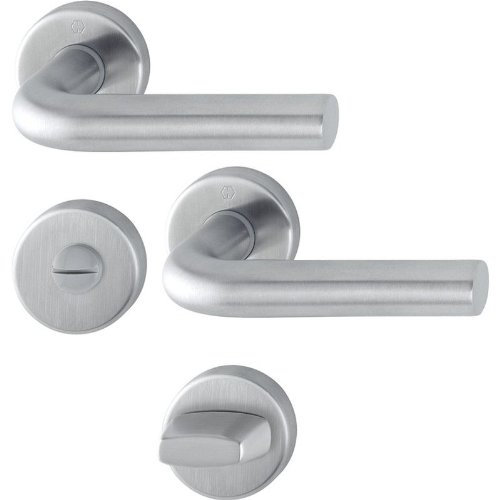 Hoppe Bad/WC-Garnitur (beidseits Griff) Edelstahl E150Z/42KV/42KVS Bonn