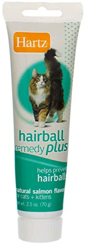 Hartz Hairball Remedy Plus Salmon Flavored Paste for Cats and Kittens, 2.5 Ounce (Pack of 24)