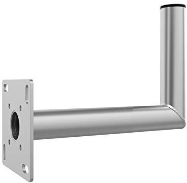 SkyRevolt 25cm Wandhalter Aluminium Rohr 50mm für Wand Montage Sat Schüssel ALU Halterung 250mm