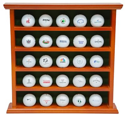 Longridge Golfbollar Display Träskåp 25 Ball