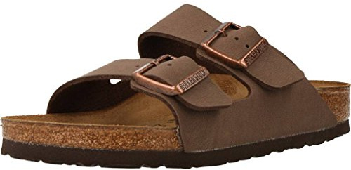 Birkenstock Unisex Arizona Birko-Flor nubuckläder långa sandaler