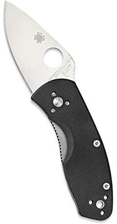 Spyderco ambitiös utomhuskniv finns i svart, liten