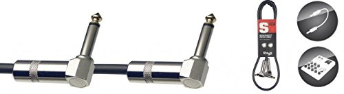 Stagg 90 cm Mono L-Jack Audio Patch Cable - Black