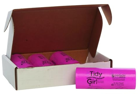 Stout by Envision Tidy Girl Feminine Hygiene Disposable Bags, Box of 600 Bags