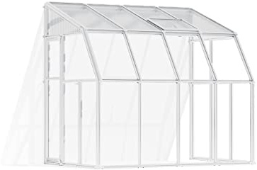 Canopia by Palram veranda Pergolato da giardino chiuso in kit Sun Room 6 x 8. Struttura in alluminio Pannelli in policarbonato resistenti agli agenti atmosferici